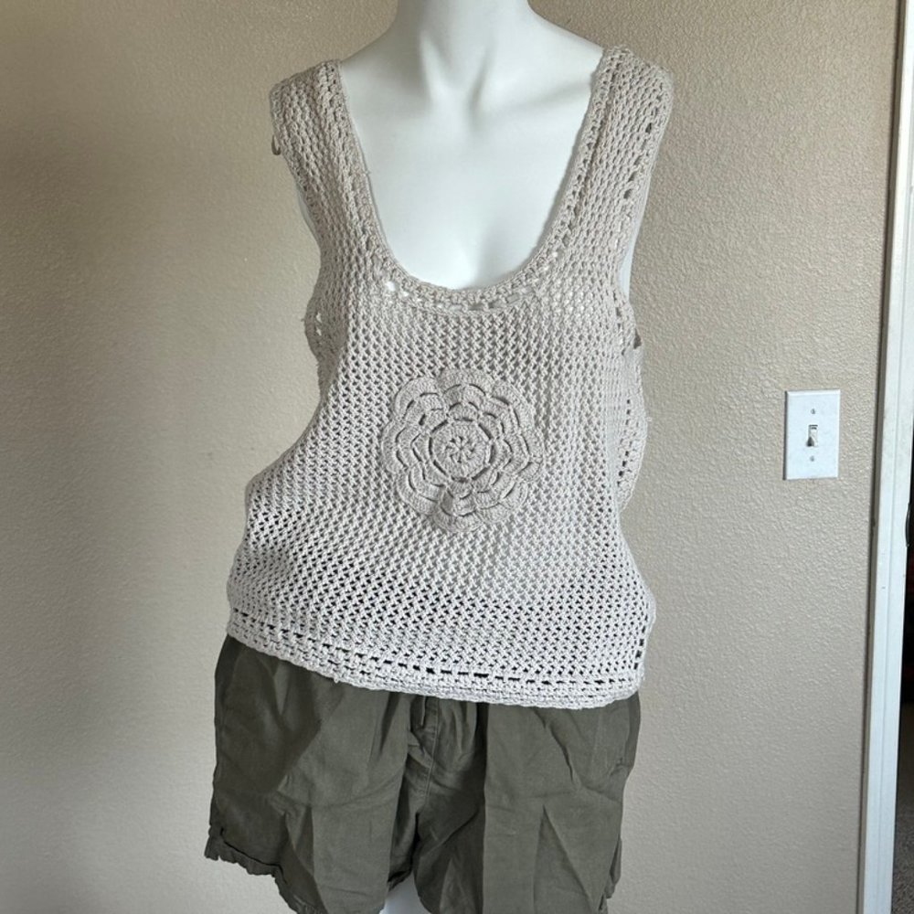 Jessica Simpson Crochet Knit tank